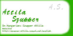 attila szupper business card